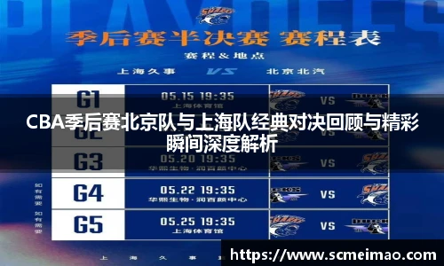 CBA季后赛北京队与上海队经典对决回顾与精彩瞬间深度解析